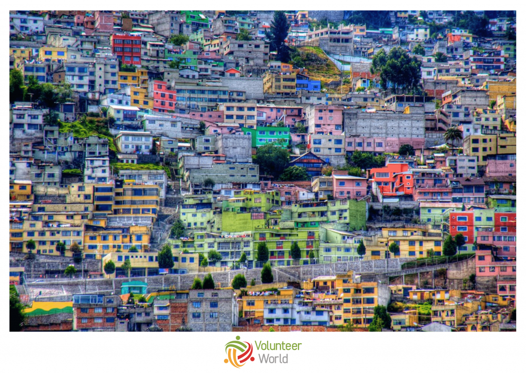 colorful houses in ecuador